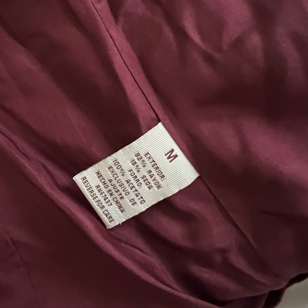 Ralph Lauren Deep Burgundy Velvet silky Blazer - Picture 10 of 10